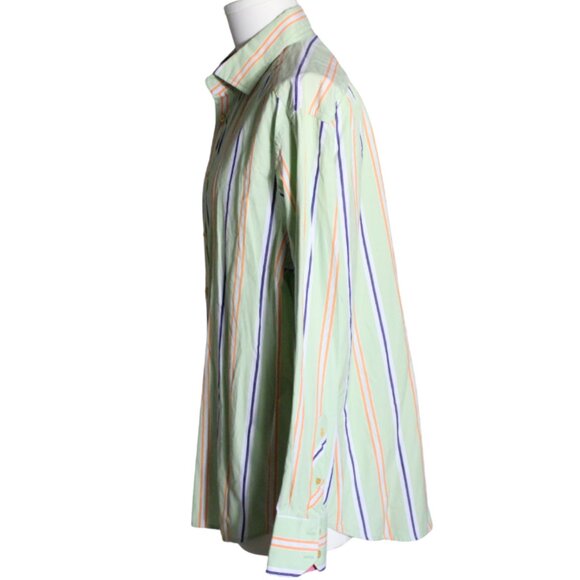 ROBERT GRAHAM SZ XL Men's Long Sleeve Striped Cotton Button Up Shirt - Picture 7 of 13